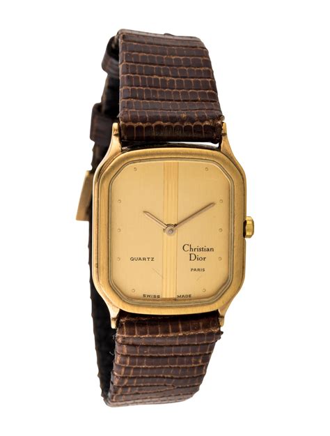 cristien dior hand watch gold|vintage christian dior watches.